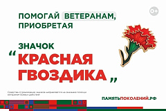 Ежегодная всероссийская акция помощи ветеранам «Красная гвоздика» стартовала 10 апреля
